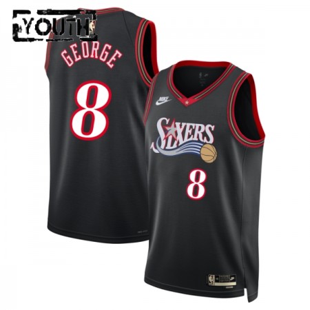 Dres Philadelphia 76ers Paul George Nike 2025-26 Classic Edition Crno Swingman - Dječji